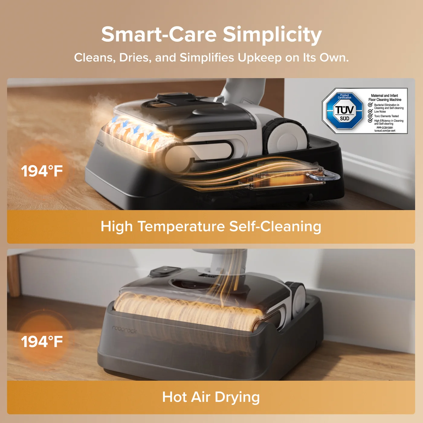 rockrobo f25 gt gen 2 smart wet dry vacuum with zero-tangle cleaning