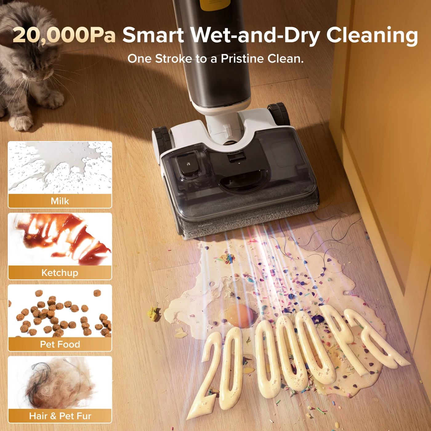 rockrobo f25 gt gen 2 smart wet dry vacuum with zero-tangle cleaning
