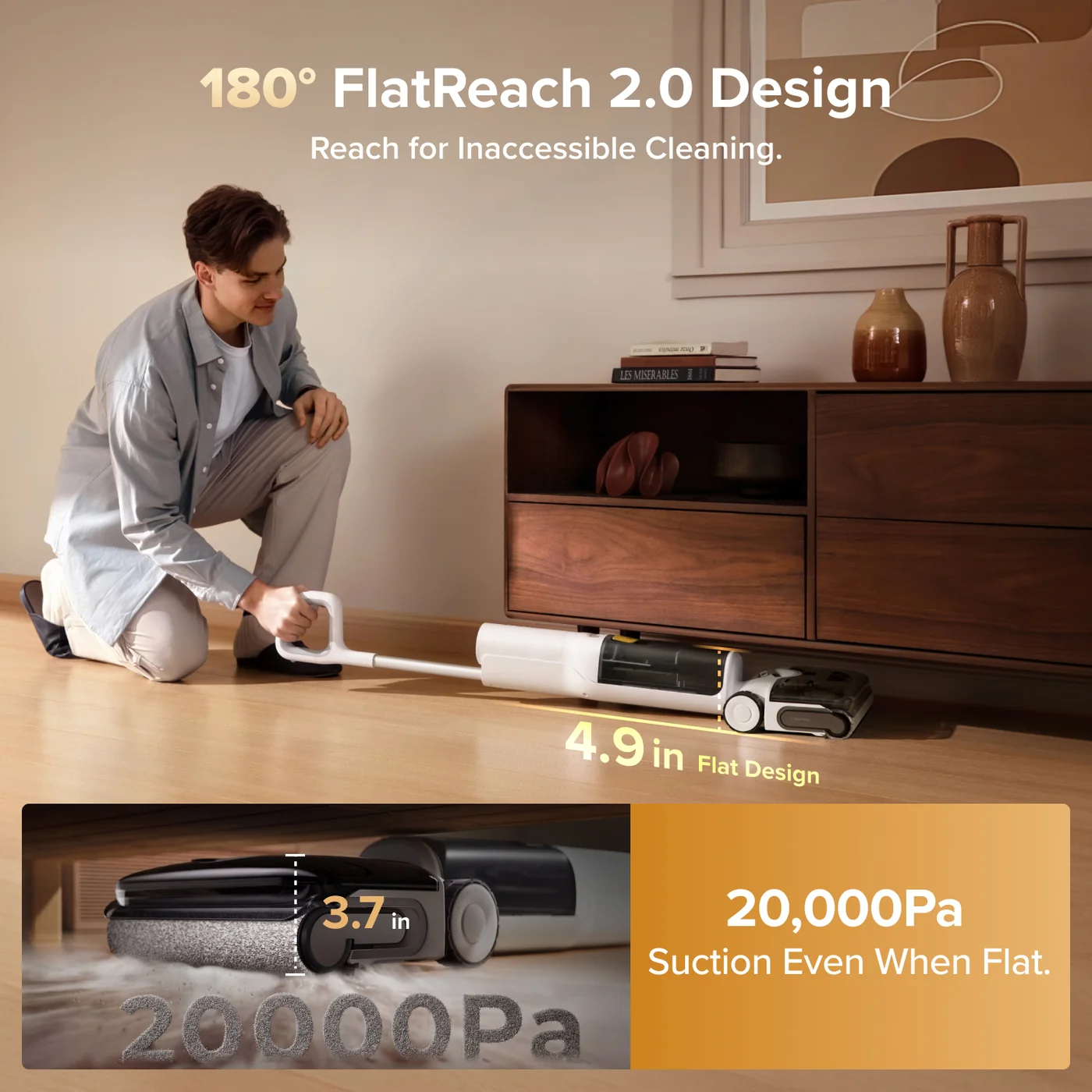 rockrobo f25 gt gen 2 smart wet dry vacuum with zero-tangle cleaning