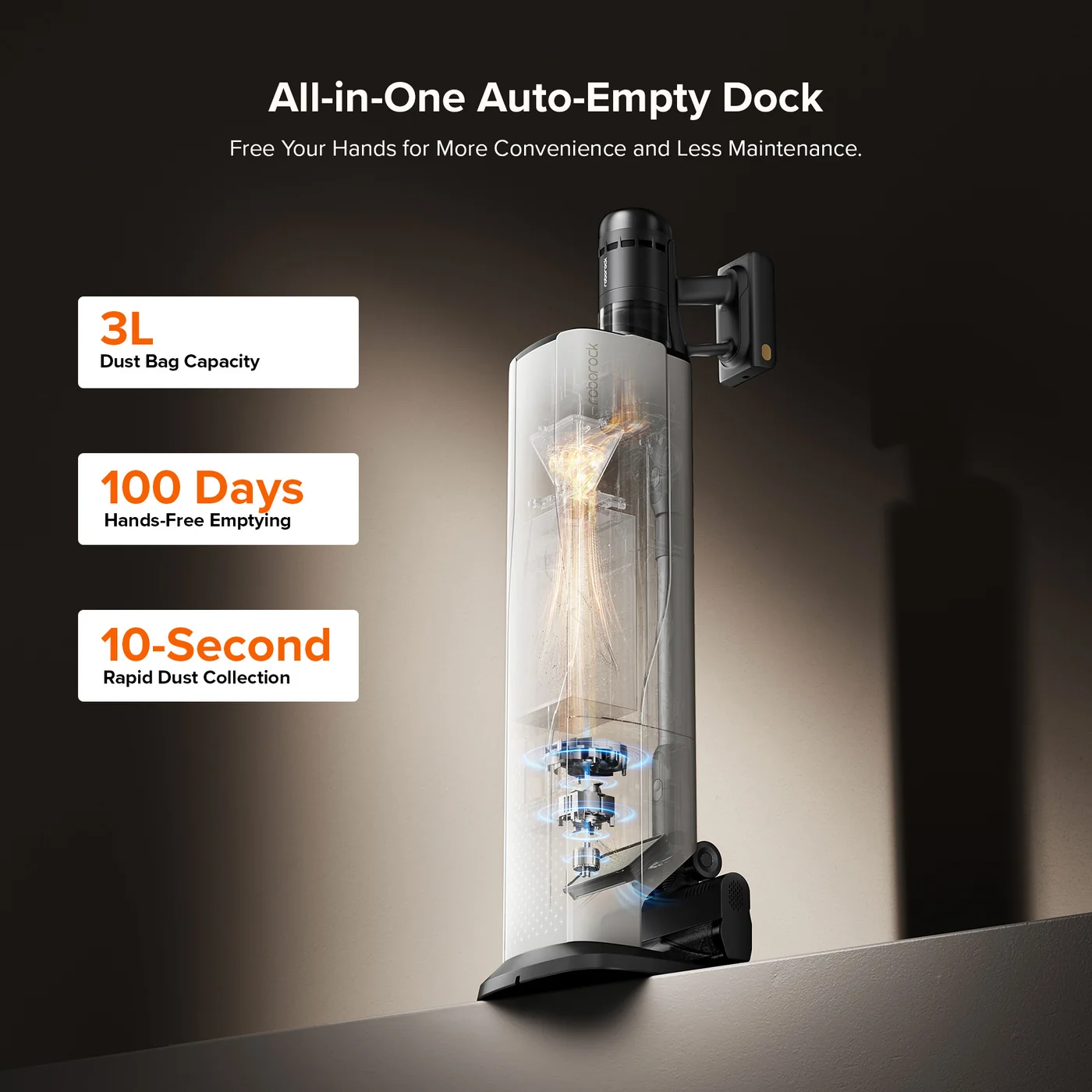roborock h60 hub ultra cordless stick vacuum cleaner