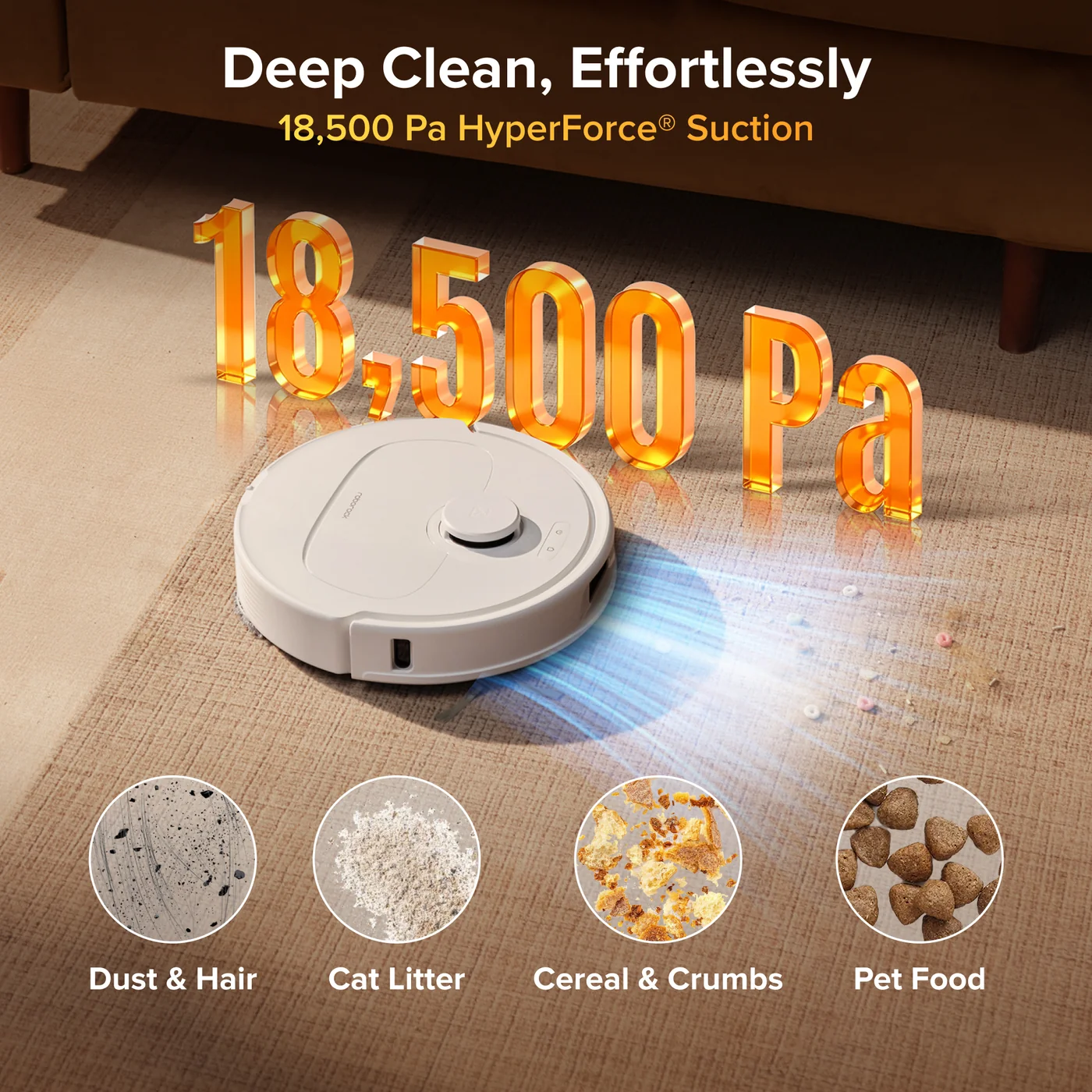 roborock qrevo s pro robot vacuum and mop - 18500 pa suction multif