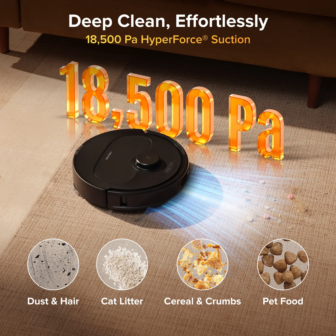 roborock qrevo s pro robot vacuum and mop - 18500 pa suction multif