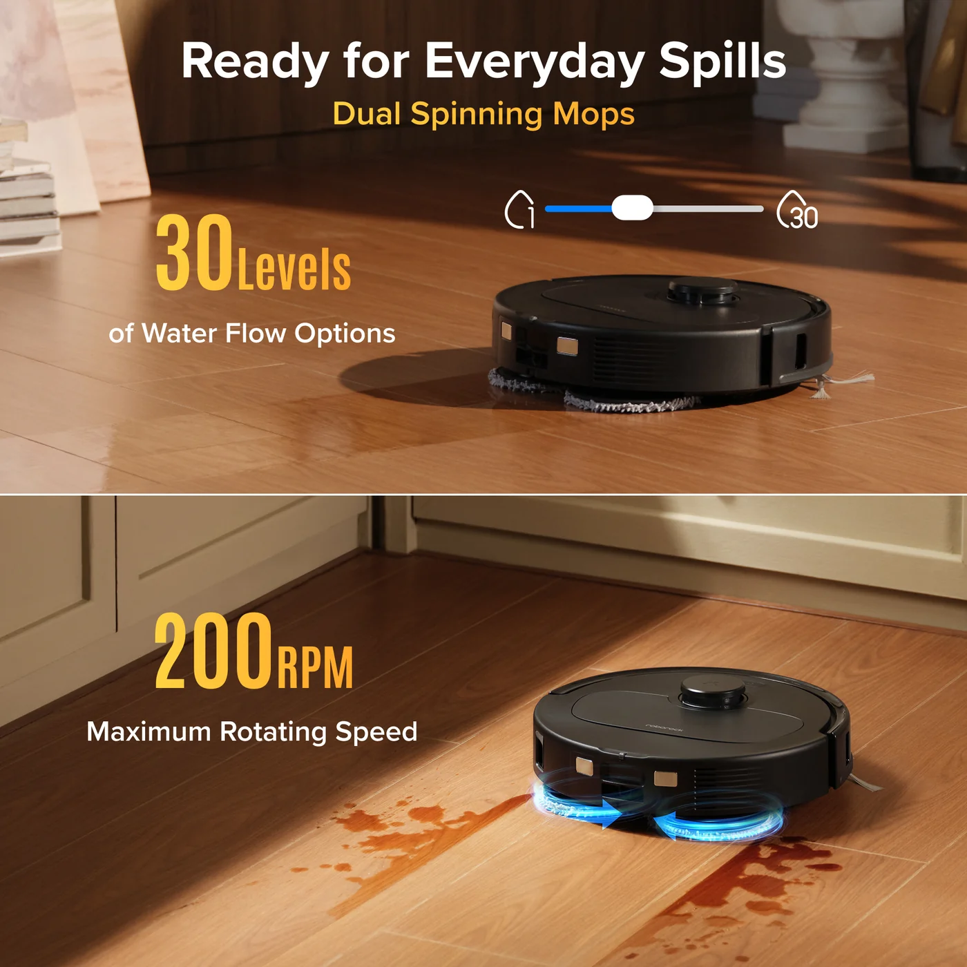 roborock qrevo s pro robot vacuum and mop - 18500 pa suction multif