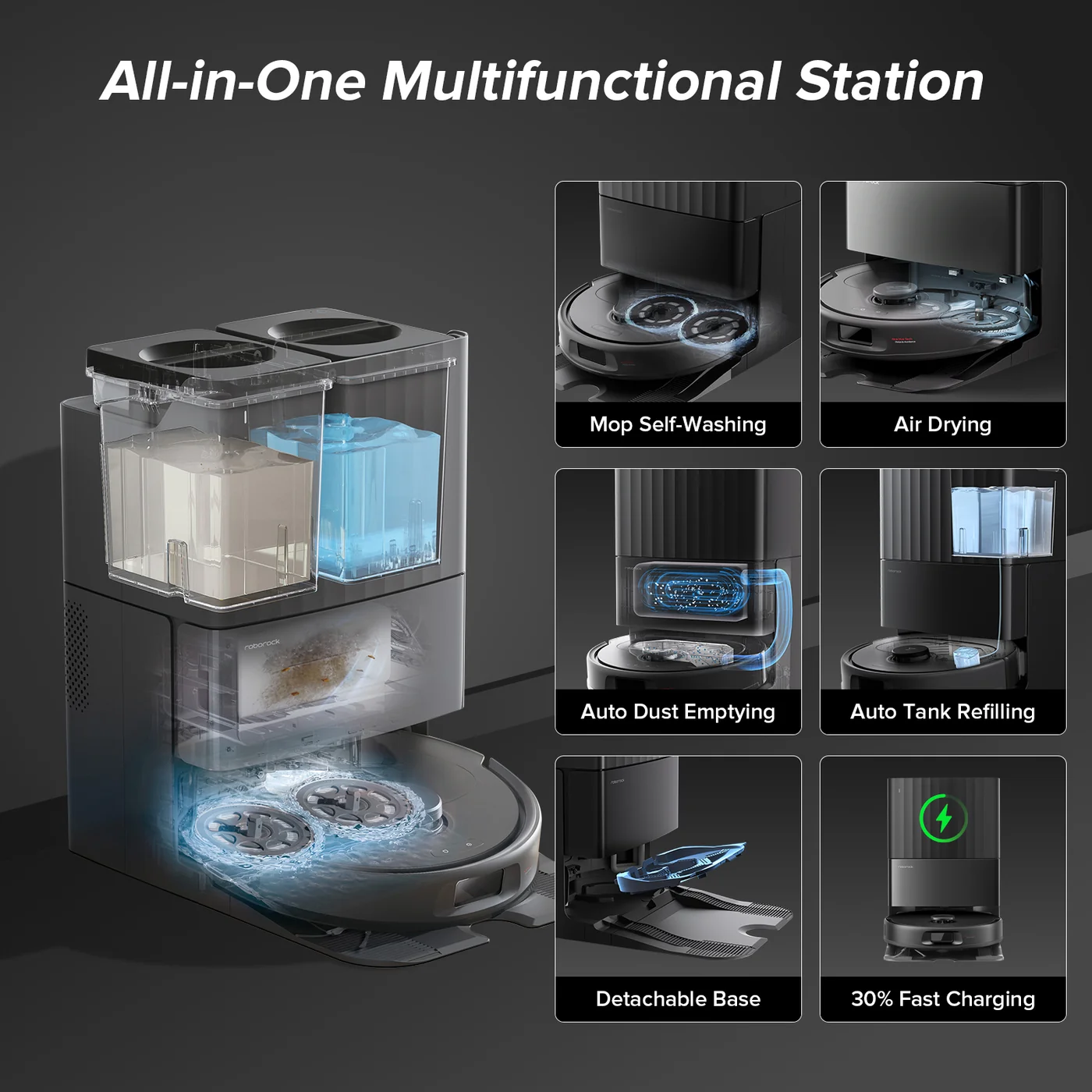 roborock qv 35a robot vacuum with multifunctional dock upgraded from