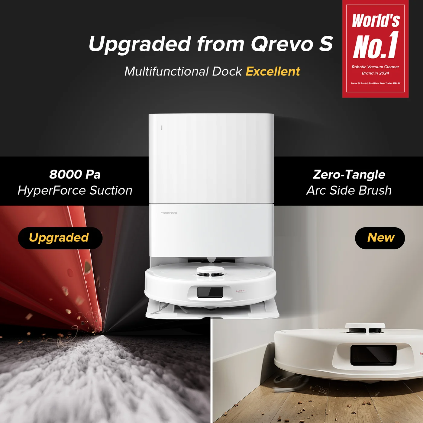 roborock qv 35a robot vacuum with multifunctional dock upgraded from